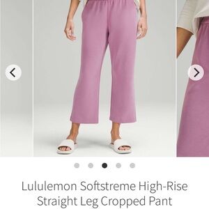 Lululemon Softstreme High-Rise Straight Leg Cropped Pant
Velvet Dust